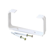 2 Staffe con Vite e Tasselli per Tubi Rettangolari 120×60 mm