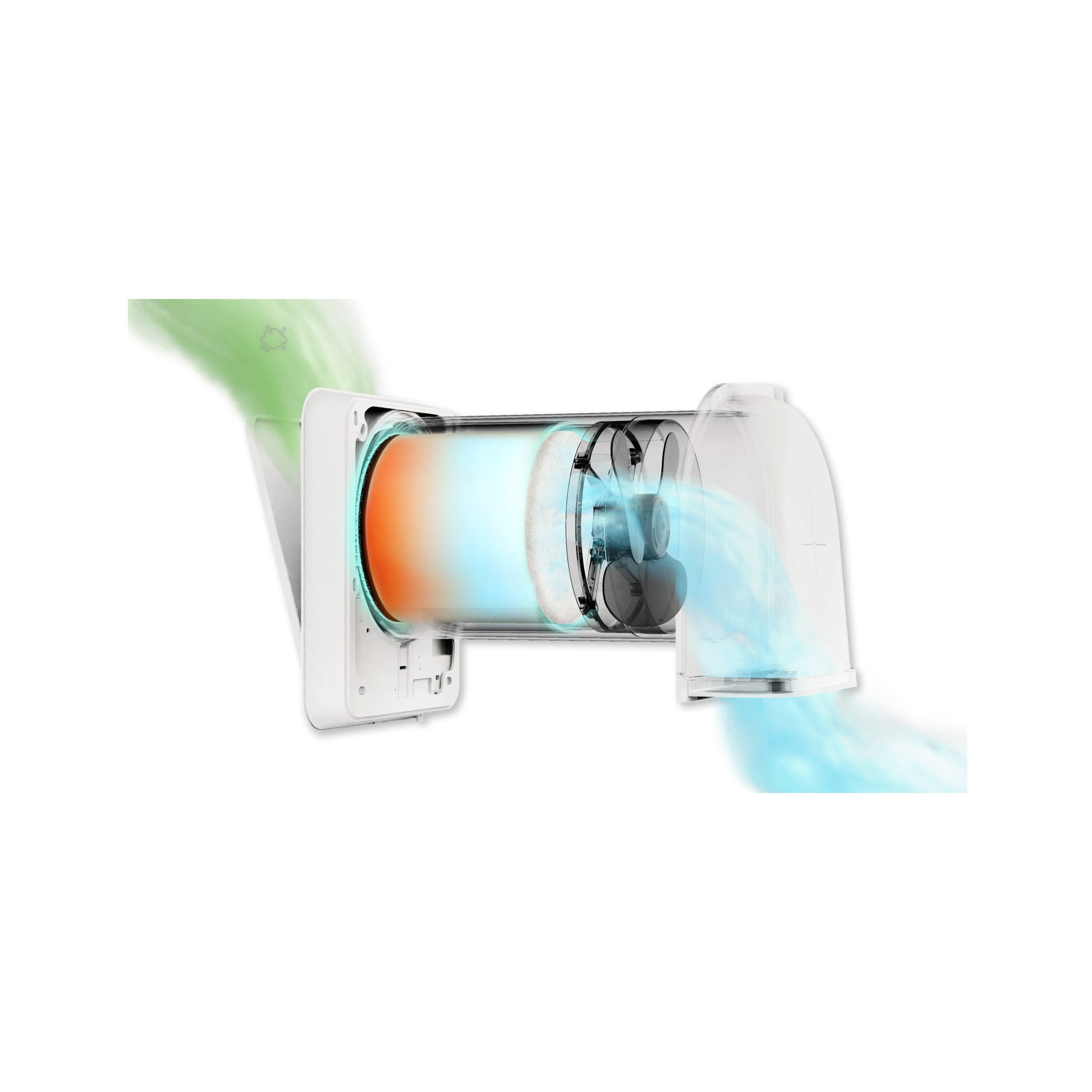 Recuperatore di Calore Puntuale VMC AIRE – Diametro 160 e 200 mm (con kit incasso)