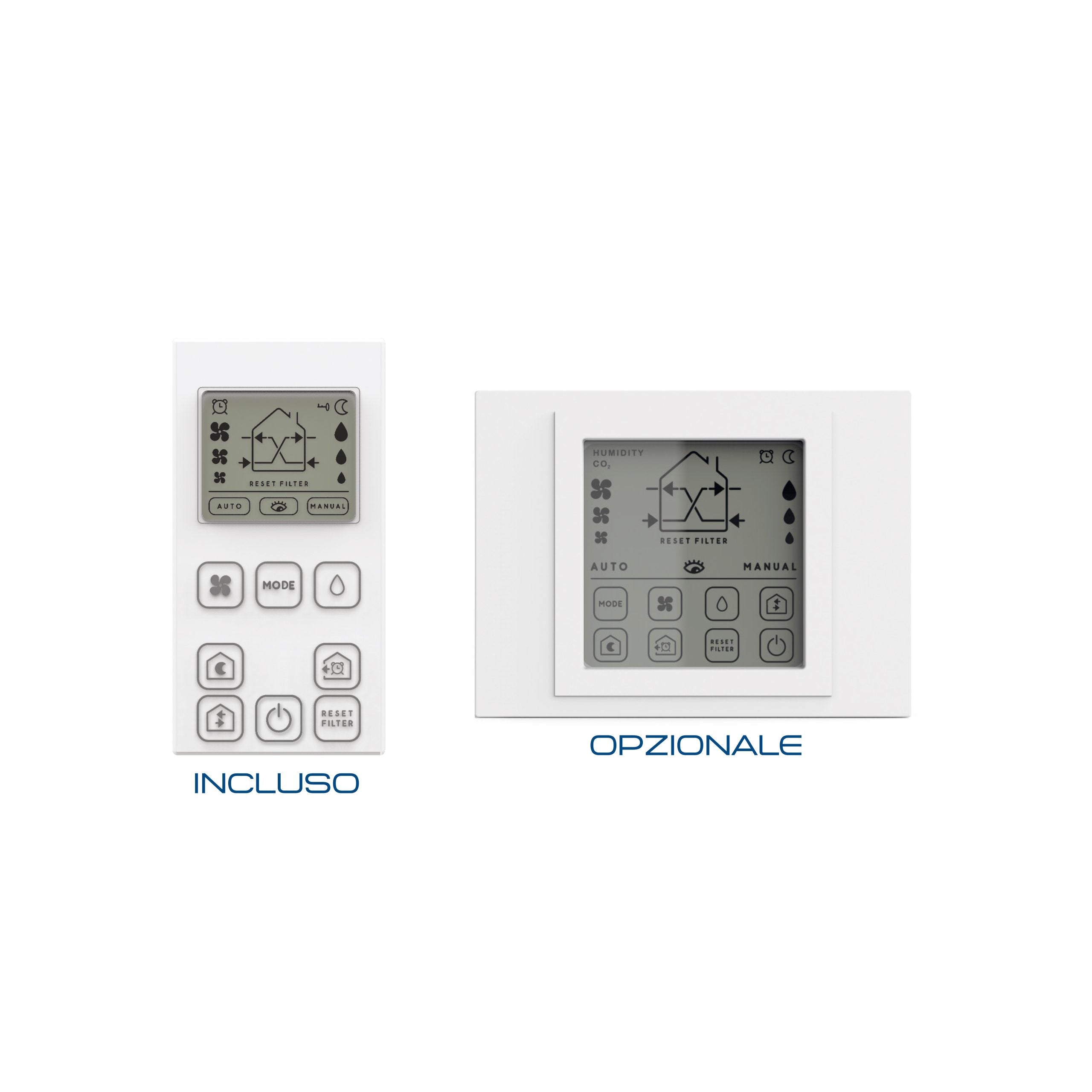Recuperatore di Calore Puntuale VMC AIRE – Diametro 160 e 200 mm (con kit incasso)