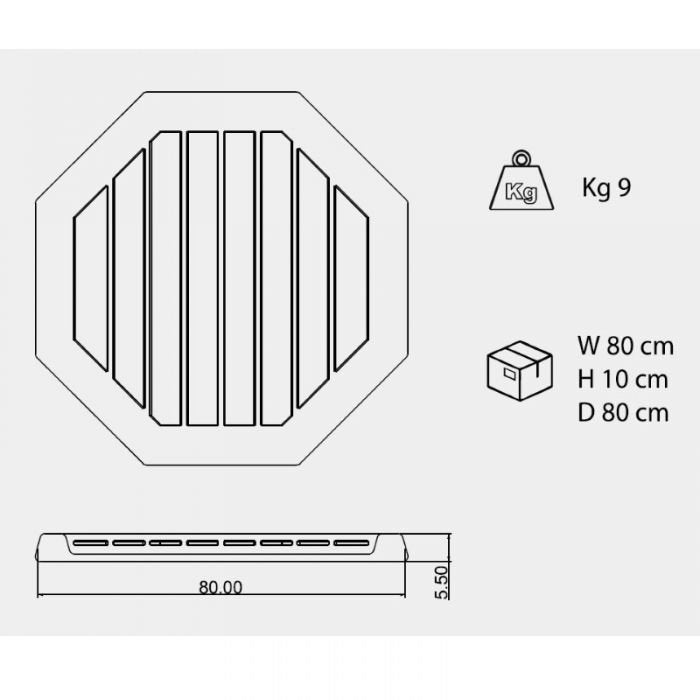 Piatto Doccia Ottagonale Qp110 Smart Arkema