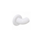 Angolare da muro in plastica bianca K-Design Ø 8,5 x 7,5 cm – con piastre e ghiera coprivite