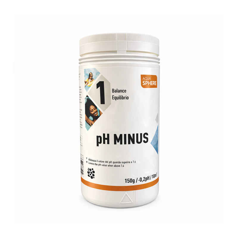 pH Minus Granulare Aqua Sphere – Correttore pH per Piscina 1,5 kg