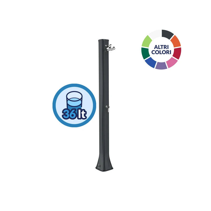 Doccia solare da giardino Big Happy Five F600 con serbatoio 36 litri