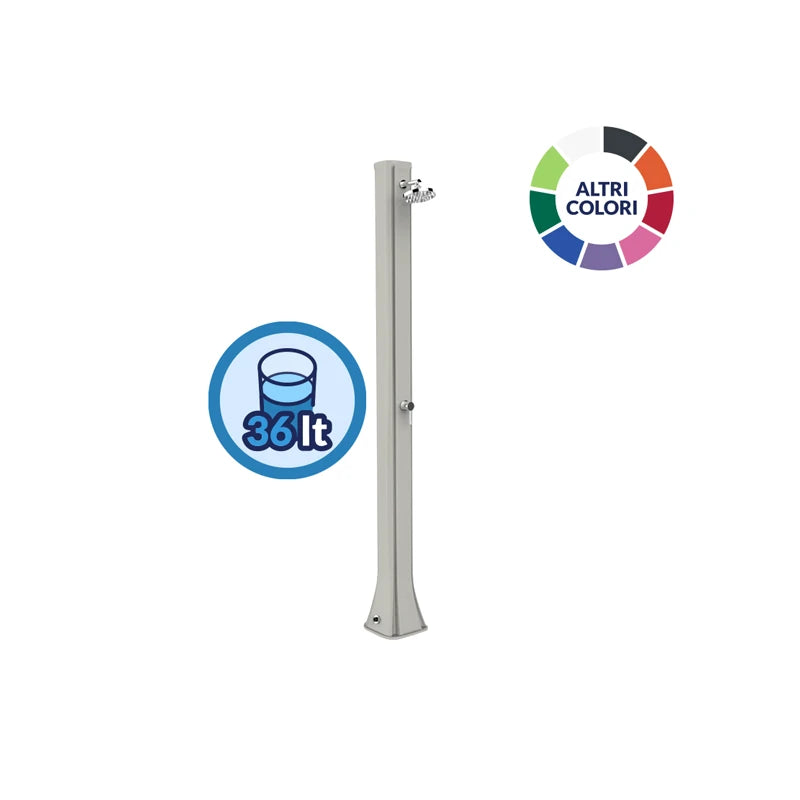 Doccia solare da giardino Big Happy Five F600 con serbatoio 36 litri