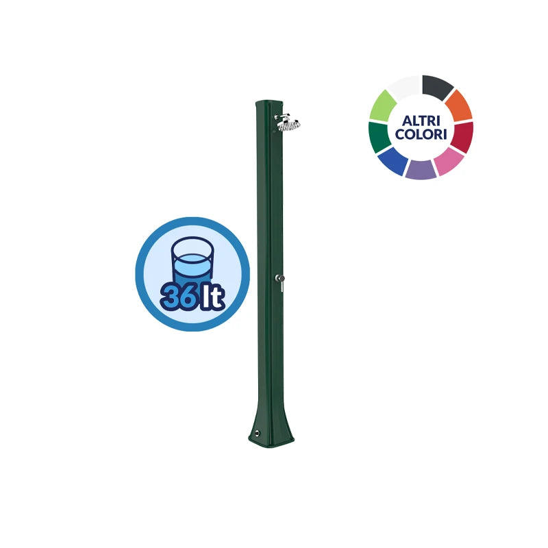 Doccia solare da giardino Big Happy Five F600 con serbatoio 36 litri