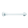 Corrimano per bagno K Design in PVC rigato – bianco – lunghezze 30/40/45/60 cm – con piastre di fissaggio
