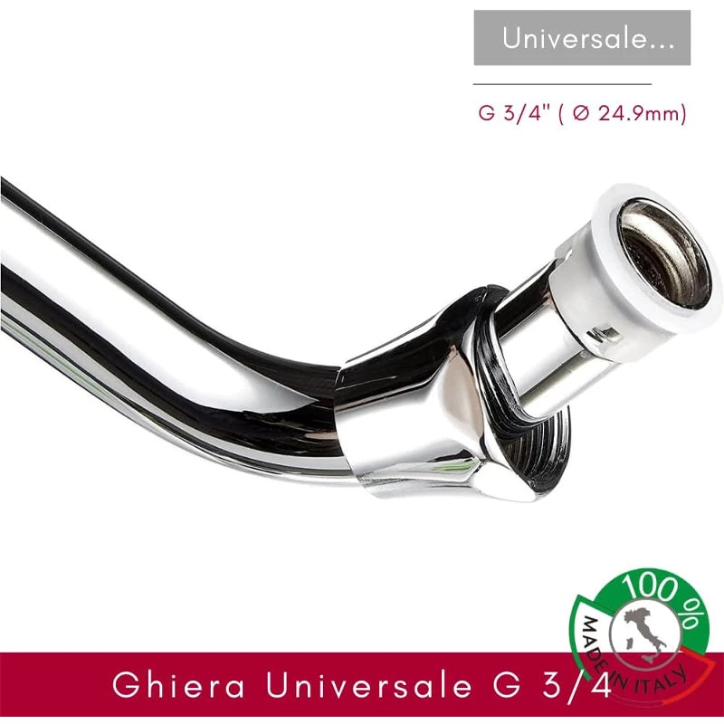 Canna a U 18x200 con rompigetto in ottone attacco 3/4"