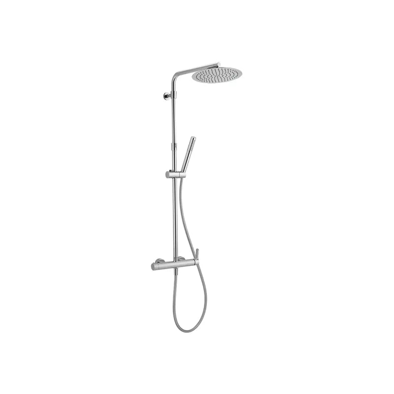 Colonna Doccia Monocomando 2 Funzioni Tender in Cromo con Soffione e Doccetta