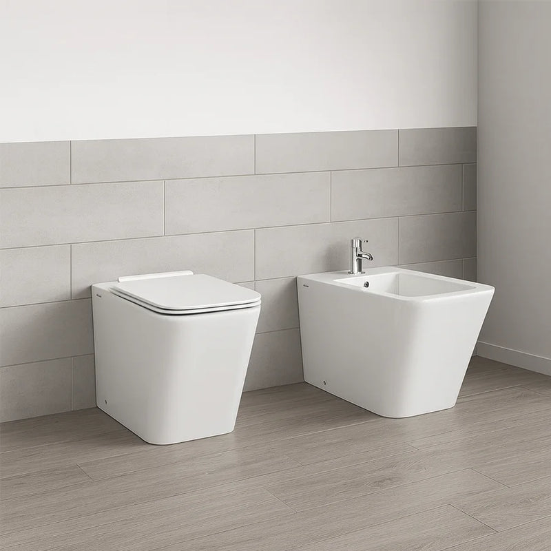 Coppia sanitari FUJI Althea WC filo parete e bidet