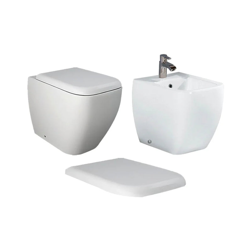 WC Metropolitan filo muro rimless RAK con sedile slim incluso