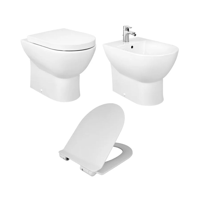 WC filo parete rimless Modello Clara con scarico a pavimento o parete