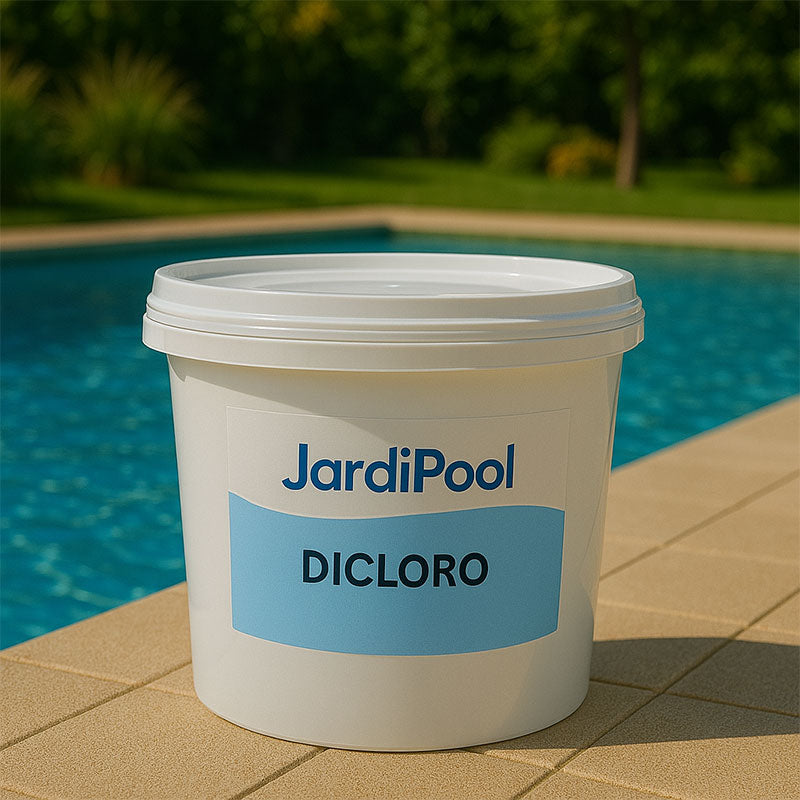 Dicloro Granulare JardiPool 55% Cloro – Cloro Rapido Stabilizzato per Piscine – Formati 5 kg / 10 kg / 25 kg