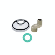 Raccordo eccentrico con rosone M/M 1/2 x 3/4 in ottone cromato – accessorio per doccia