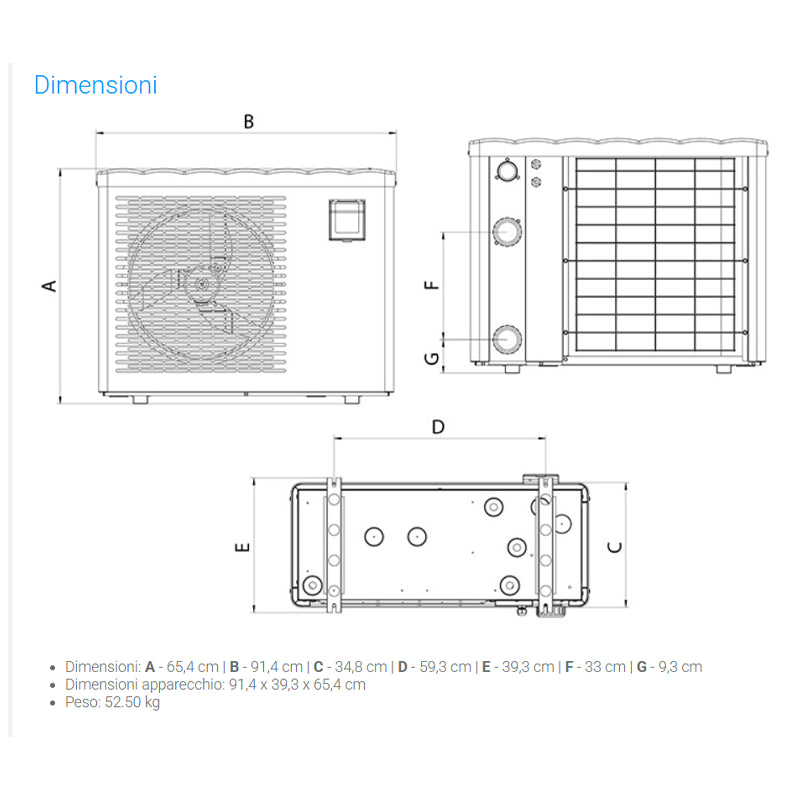 Pompa di calore piscina AstralPool Eco Elyo Full Inverter 5–30 kW WiFi