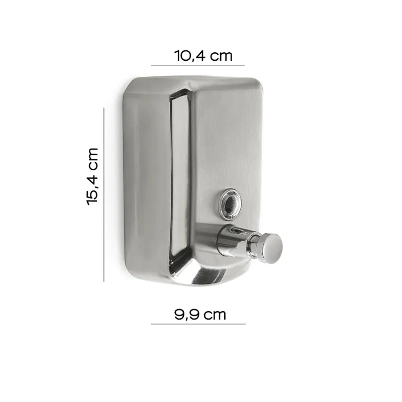 Distributore di sapone Gedy Epos spazzolato in acciaio inox