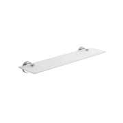 Mensola bagno Felce Plus Gedy 55 cm in vetro temperato e cromato