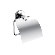 Portarotolo coperto Felce Plus Gedy in acciaio inox cromato