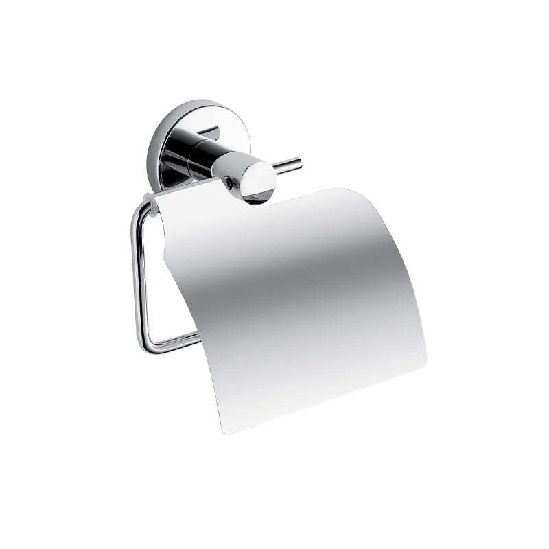 Portarotolo coperto Felce Plus Gedy in acciaio inox cromato