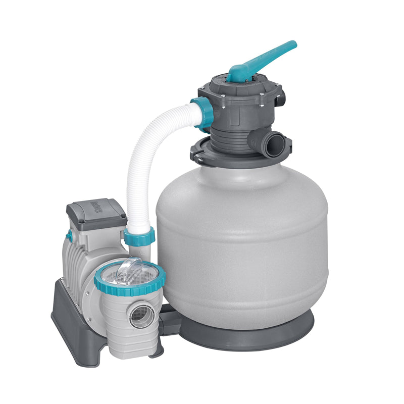 Filtro a sabbia Bestway 11355 l/h 500W pompa piscina fuori terra valvola 6 posizioni