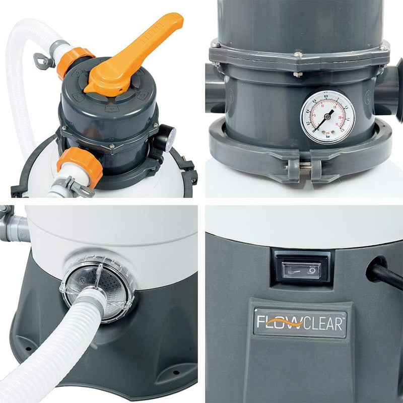 Bestway Flowclear filtro sabbia compatibile piscine 1100-16000 litri