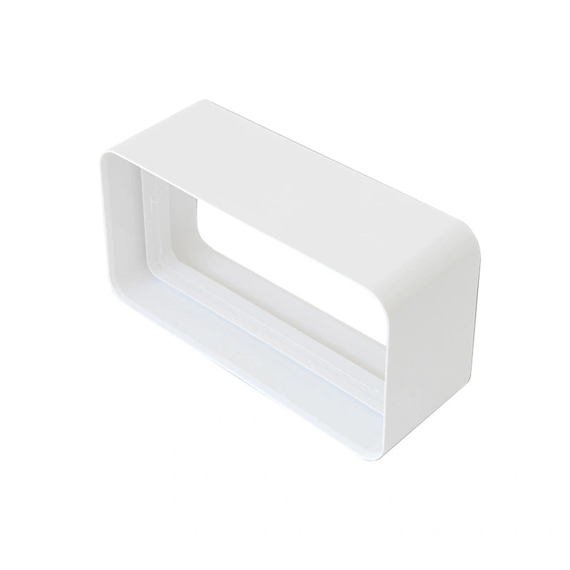 giunzione tubo rettangolare 120x60 mm ABS bianco