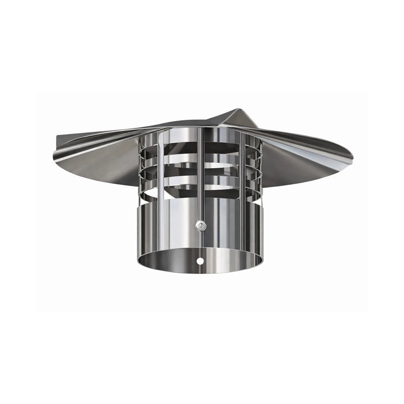 griglia terminale scarico fumi caldaia in acciaio inox