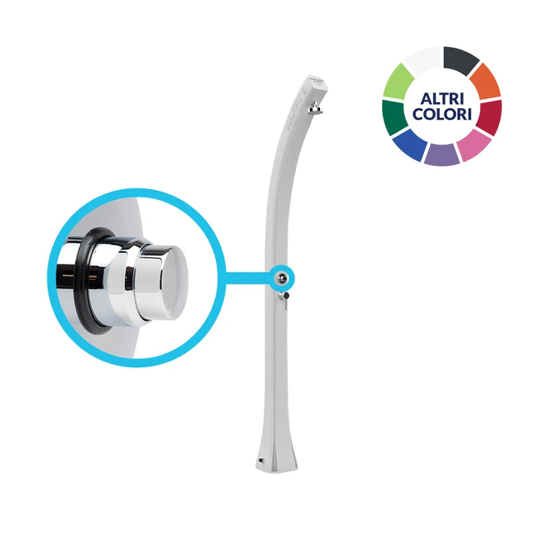 Doccia solare da giardino Happy Beach F560 con temporizzatore e serbatoio 24 litri