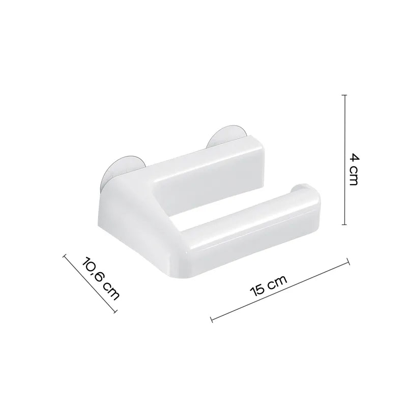 Vista laterale portarotolo bagno Junior bianco Gedy