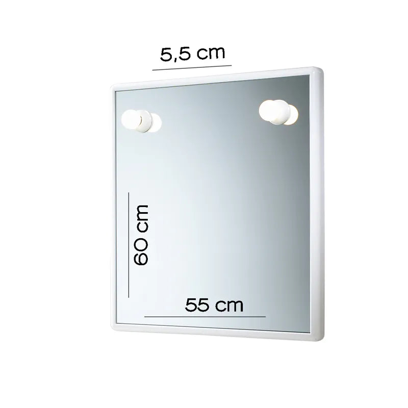 Dettaglio cornice bianca specchio Junior Gedy bagno