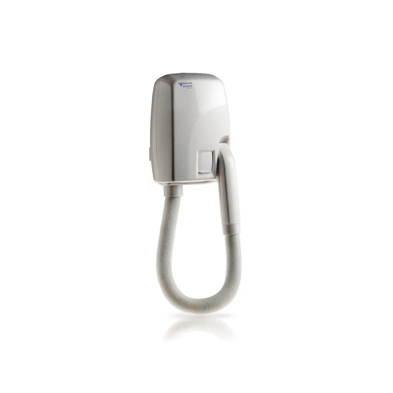 Asciugacapelli a parete KALIPHONE bianco con tubo estensibile
