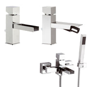 Set miscelatori lavabo, bidet e vasca cromati River Mariani