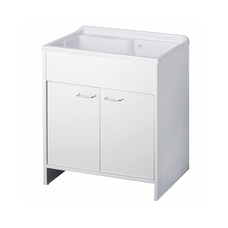 Lavatoio Junior 2 ante in PVC con vasca in resina80x50cm