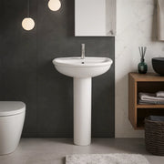 Lavabo Rak Karla 55X40 Cm - BIANCO ALPINO