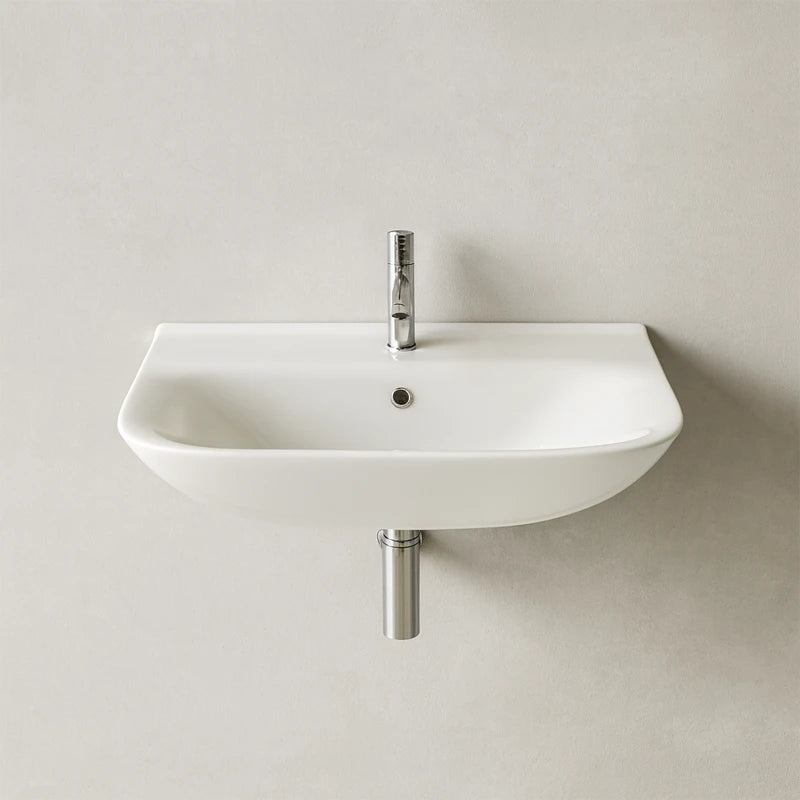 Lavabo Rak Origin – Sospeso o da Appoggio, Disponibile in 52x43 e 65x53,5 cm