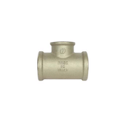 Manicotto tee ridotto FFF giallo – raccordo a T in ottone grezzo per tubi di diametro diverso