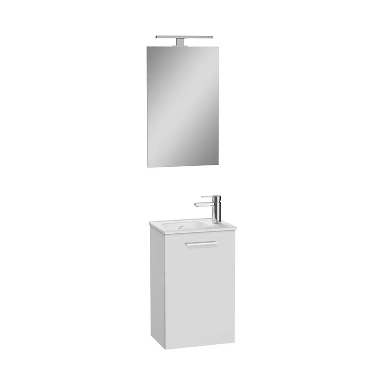 Vista interna mobile bagno sospeso Mia con anta soft-close