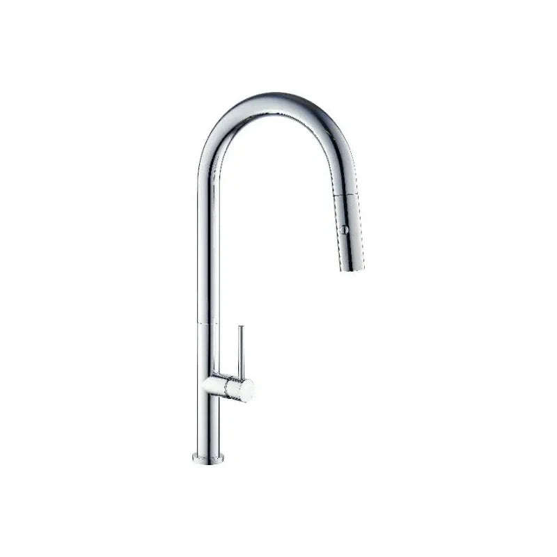 Miscelatore Cucina Tondo Cromato Con Doccia Estraibile