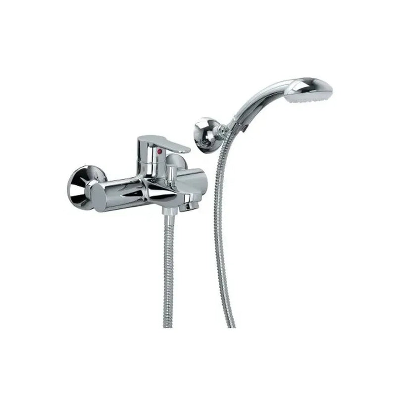 Miscelatore Vasca Duplex Blu Cromato Con Set Doccia - PAFFONI