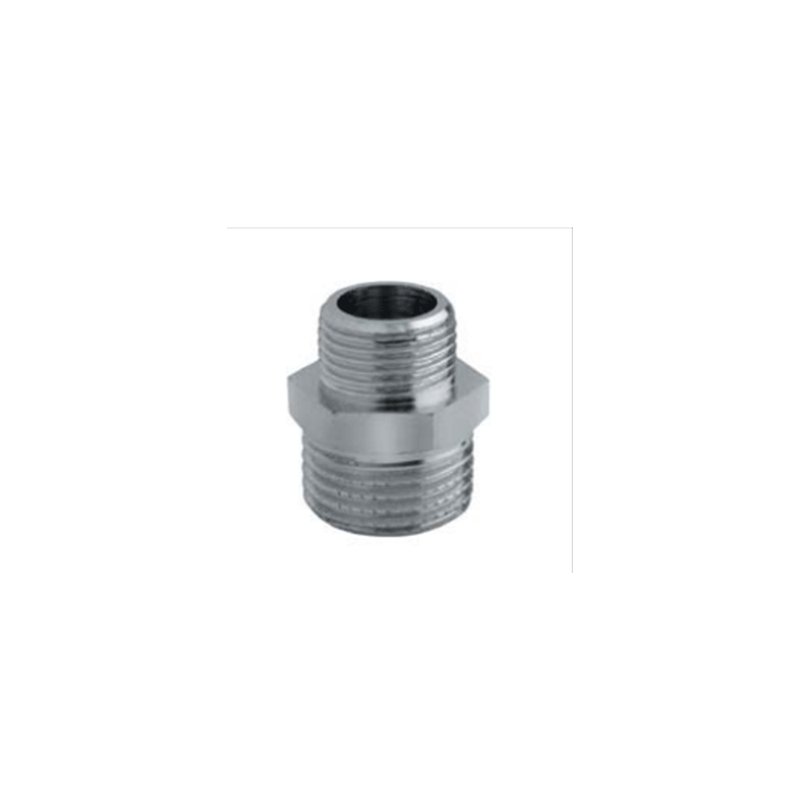 Nipples ridotto cromato Maschio/Maschio – Ø 1"1/4 x 1", 3/4" x 1", 3/8" x 1/2" – raccordo in ottone cromato