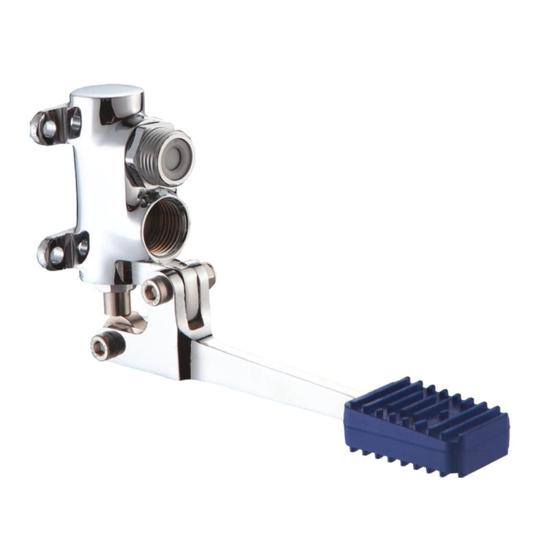 Rubinetto monopedale Tecom installabile a parete o pavimento con attacco 1/2"