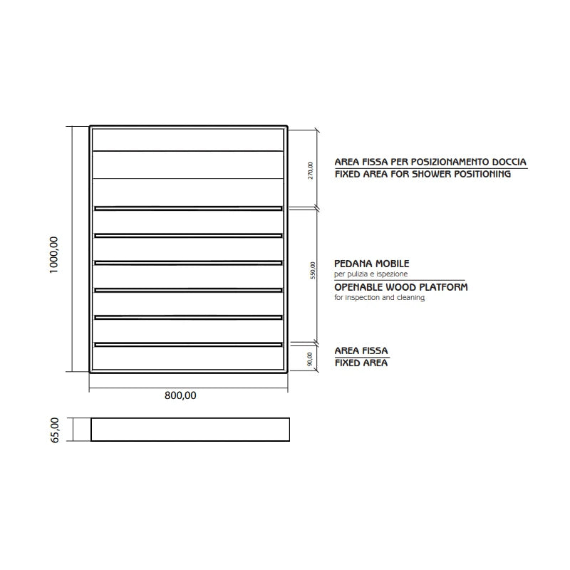 piatto doccia per docce happy arkema