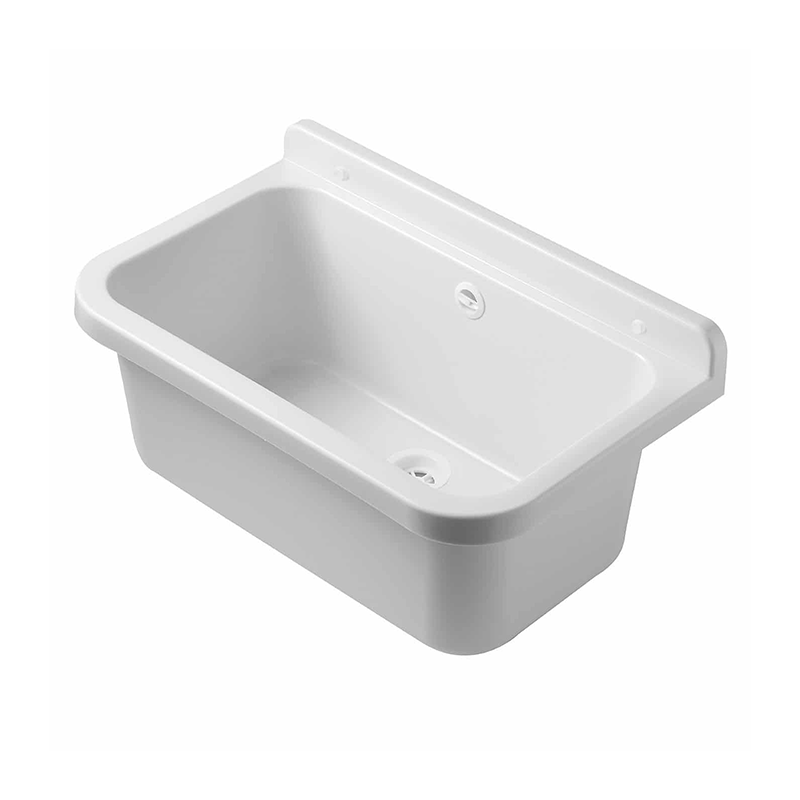 Pilozzo 55x34 cm in polipropilene lucido – disponibile in bianco, grigio o nero – con sifone e kit di fissaggio
