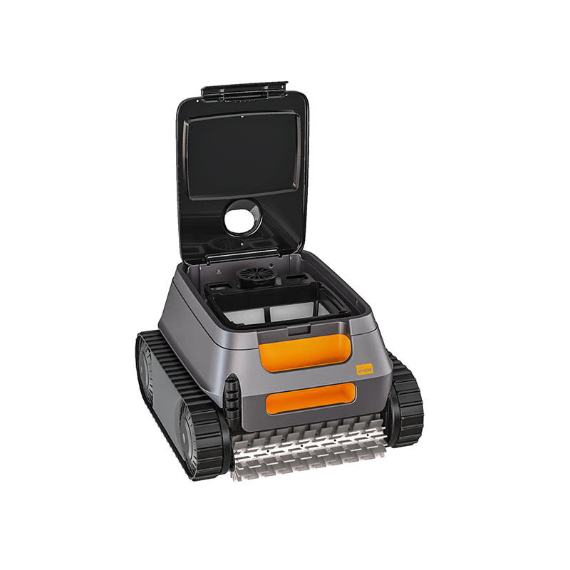 robot piscina 12 metri fondo pareti linea acqua
