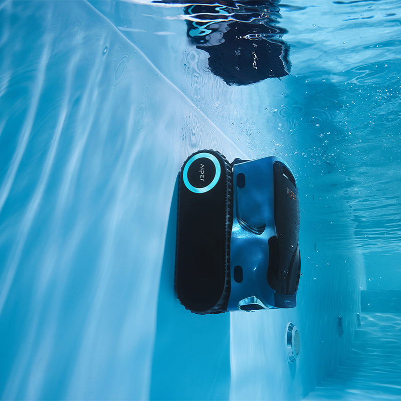 robot piscina con sensore ultrasuoni
