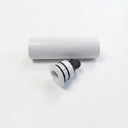 Passaparete per pulsante piezoelettrico in ABS bianco