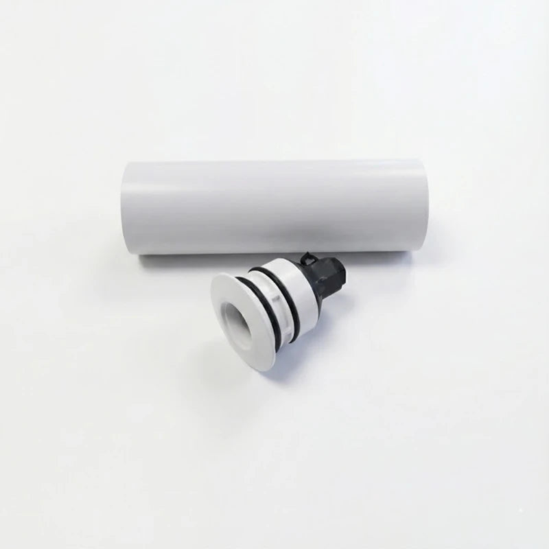 Passaparete per pulsante piezoelettrico in ABS bianco