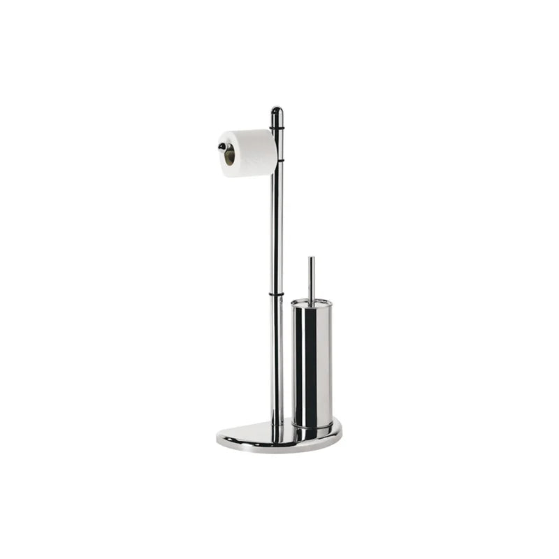 Piantana bagno Hibiscus cromata con portarotolo e scopino WC