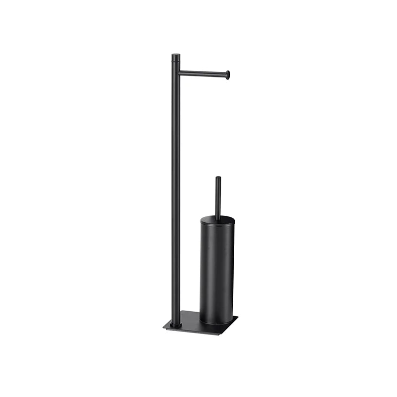 Accessorio bagno Trilly finitura nero matt con base in acciaio