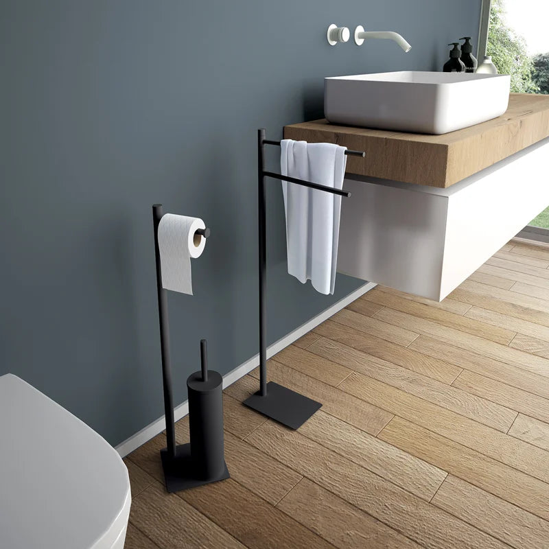 Piantana WC Trilly moderna con portascopino e portarotolo