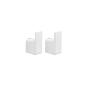Set 2 Appendiabiti Gedy Pirenei Bianco Matt da Muro